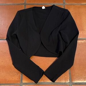 Black Cropped Blazer